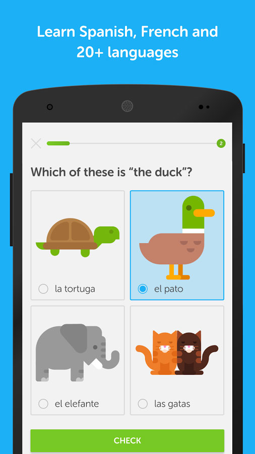 Học từ vựng tiếng Anh với Duolingo