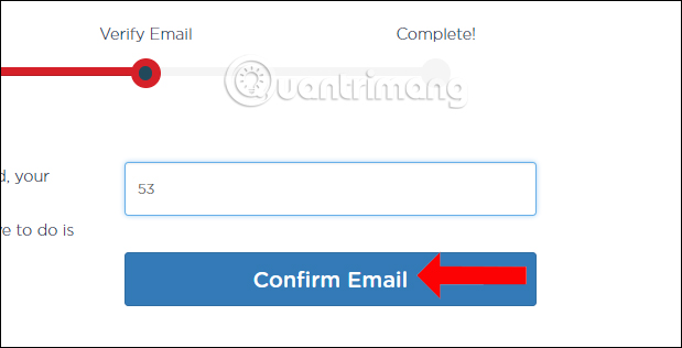 Xác nhận tài khoản Firedrop