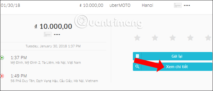 Chi tiết chuyến đi 