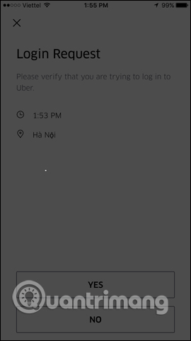 Chờ quá trình xác nhận tài khoản