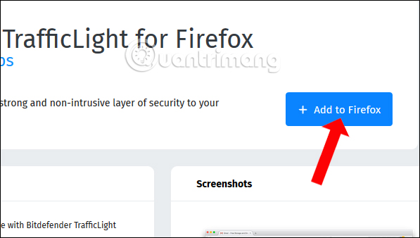 Cài tiện ích Bitdefender TrafficLight