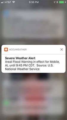 Nhấn vào X để xóa thông báo từ Cover Sheet