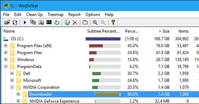 NVIDIA lưu trữ file cài đặt trên hệ thống