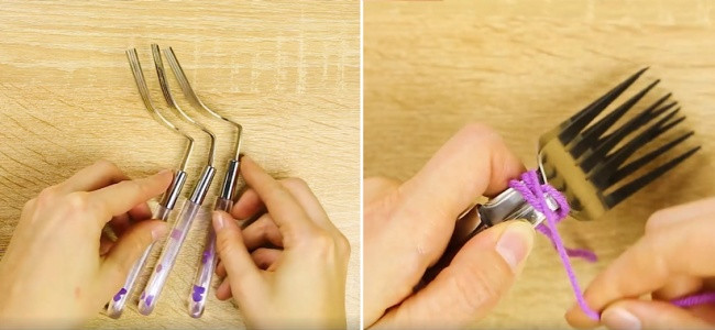 Cây cắm nến bằng nĩa