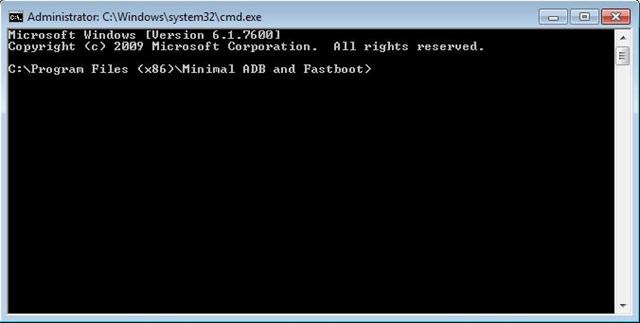 Nhập dòng lệnh adb reboot recovery vào ADB and Fastboot.