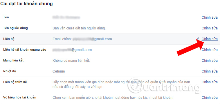 Liên hệ với Facebook 