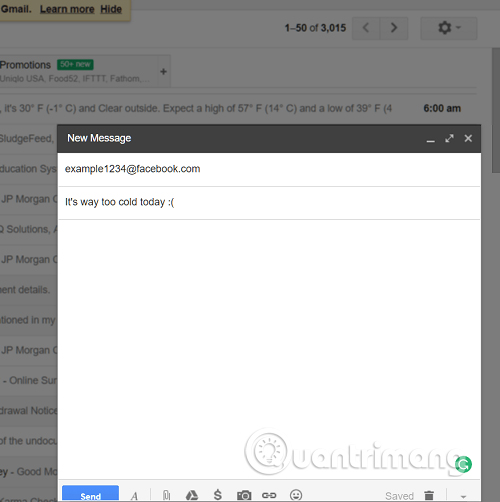 Đăng lên mạng xã hội từ tài khoản email