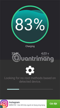 Chờ đến khi quá trình kiểm tra kết thúc.