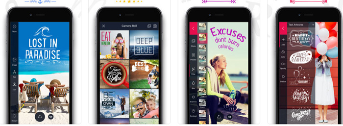 Fontmania với nhiều mẫu thiết kế rất đẹp giúp người dùng iOS có thể cá nhân hóa hình ảnh