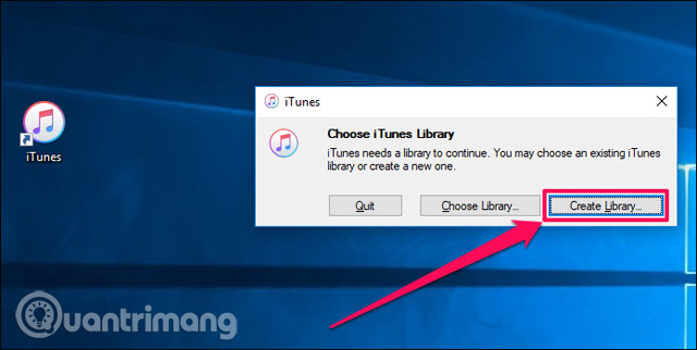 Chọn Create Library...