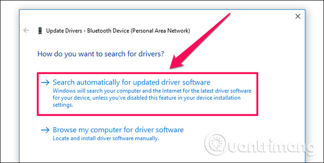 Click vào Search Automatically for Updated Drivers.