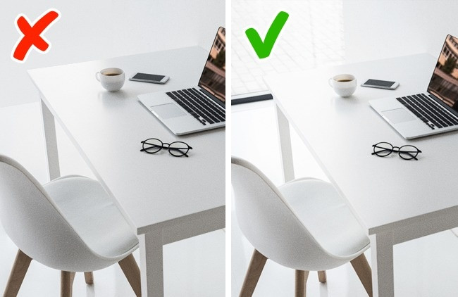 Di chuyển bàn làm việc lại gần cửa sổ