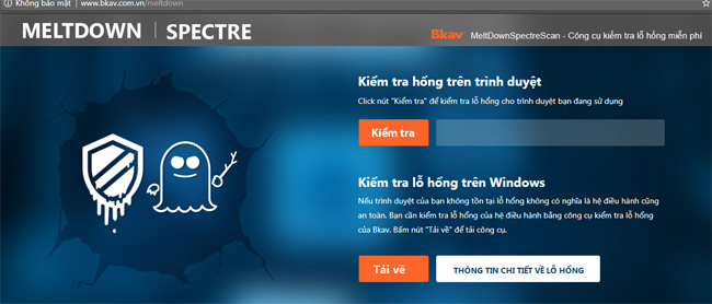 Công cụ kiểm tra online miễn phí của Bkav