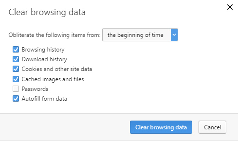 Xóa dữ liệu duyệt web trên Opera