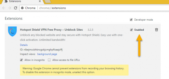 Xóa tiện ích mở rộng