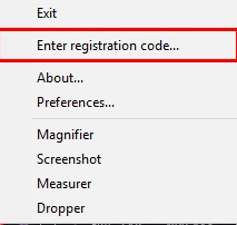 Enter registration code