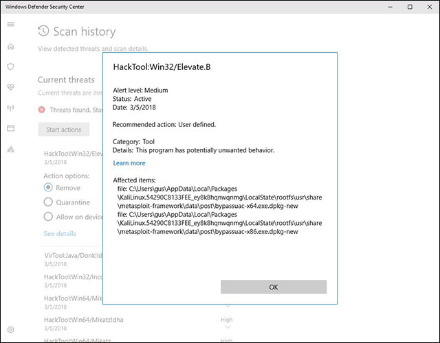 Metasploit cũng bị gắn là nguy hiểm 
