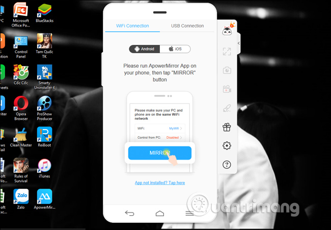 Kết nối qua WiFi