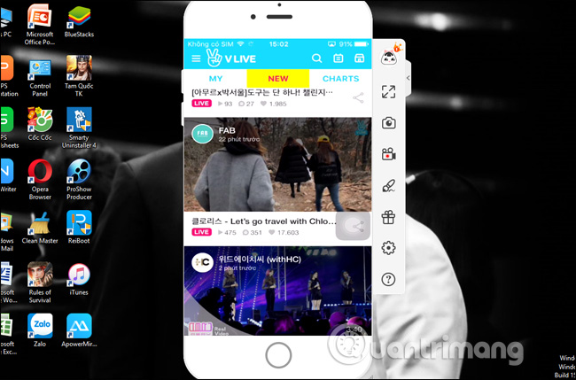 Giao diện ApowerMirror