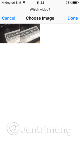 Chọn video làm ảnh động