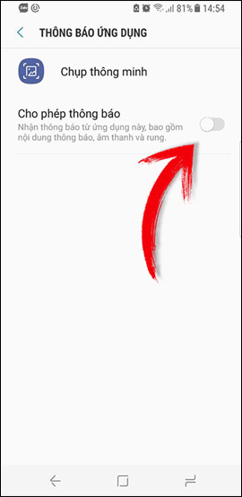 Tắt thông báo ứng dụng