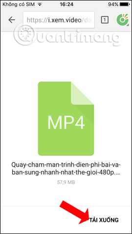 Tải video xuống Cốc Cốc