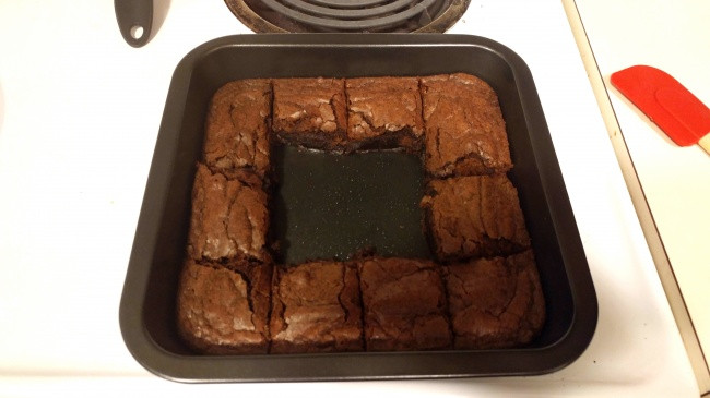 Tôi làm bánh sôcôla hạnh nhân, rồi để nguội và khi tìm thấy thì chúng như thế này đây