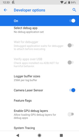 Bấm vào dòng Build Number (Số bản dựng).