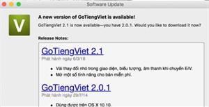 Mời tải về bản cập nhật mới của GoTiengViet trên macOS với nhiều thay đổi, ổn định hơn