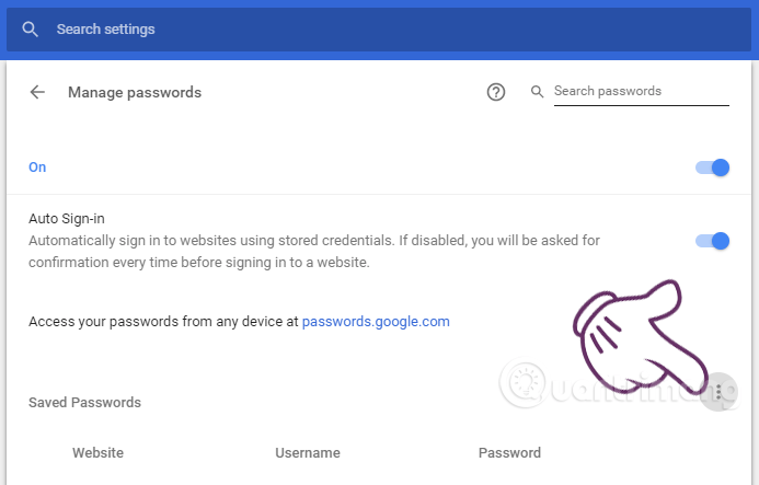Nhấn vào dấu 3 chấm