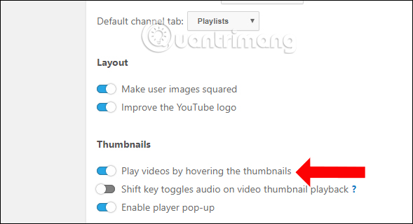 Điều chỉnh ảnh thu nhỏ video Youtube