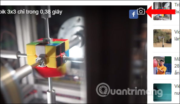 Liên kết trang trên video