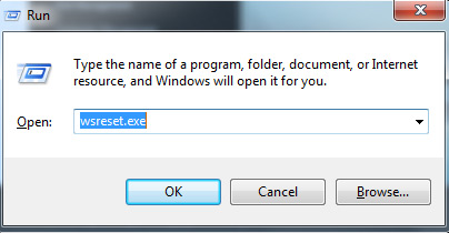 Reset Windows Store Cache