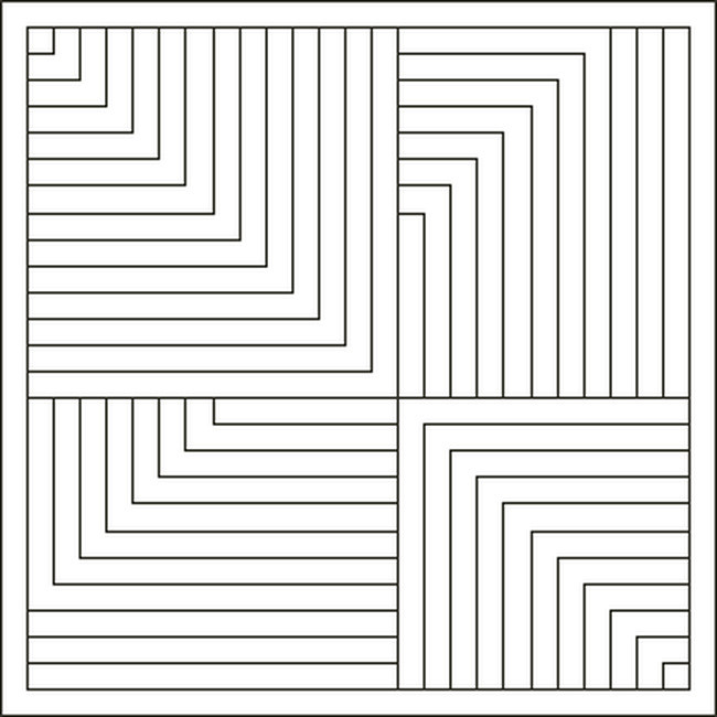 Bạn có tìm thấy hình chữ thập đối xứng trong bức tranh này không?