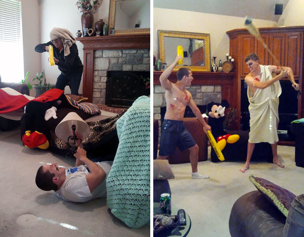 Vắng vợ ở nhà là y rằng xảy ra chuyện!