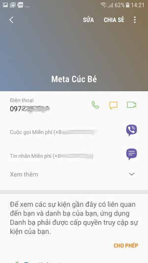 Chọn dấu 3 chấm trên màn hình