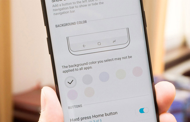 Chỉnh màu thanh điều hướng.