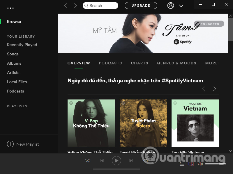 Giao diện Spotify