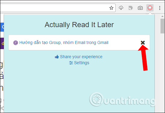 Xóa bài viết đã lưu