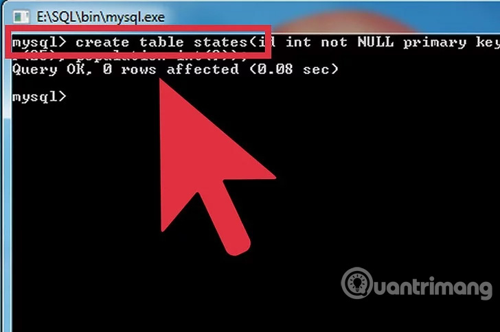 Tạo một bảng dữ liệu