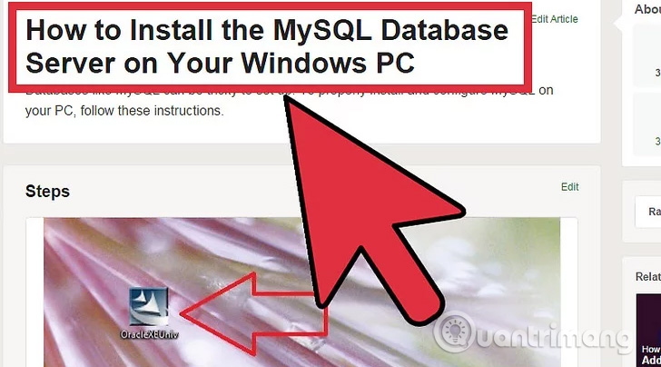 Cài đặt MySQL vào máy tính sử dụng hệ điều hành Windows