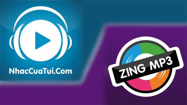 Zing MP3 và Nhaccuatui