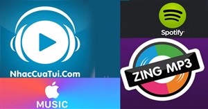 So sánh mức phí sử dụng hàng tháng của các dịch vụ âm nhạc Zing MP3, Nhaccuatui, Apple Music và Spotify