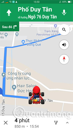 Giờ thì nhân vật Mario sẽ chỉ đường cho bạn.