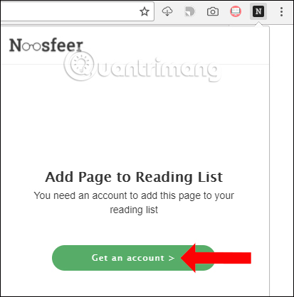 Đăng ký tài khoản Chrome Reading List
