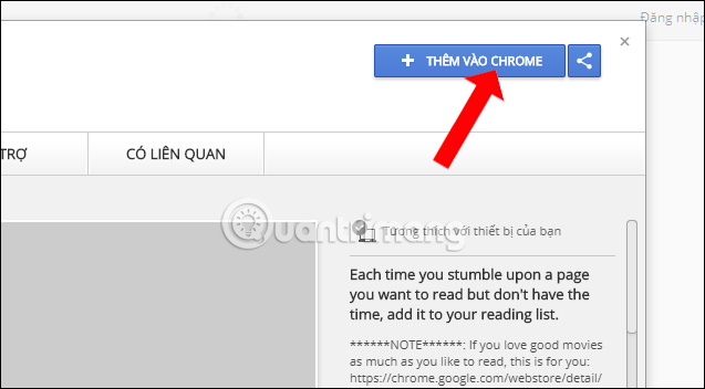 Install the Chrome Reading List extension