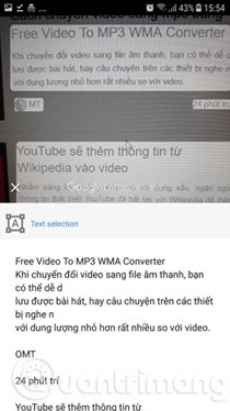 Google Lens chuyển chữ trong ảnh thành văn bản