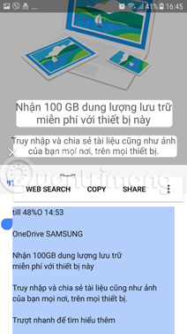 Sao chép chữ được Google Lens trích xuất