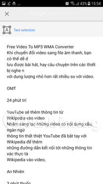 Toàn bộ kết quả chuyển đổi ảnh thành văn bản