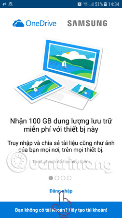 Đăng ký một tài khoản mới của Microsoft hoặc đăng nhập với một tài khoản hiện có. 